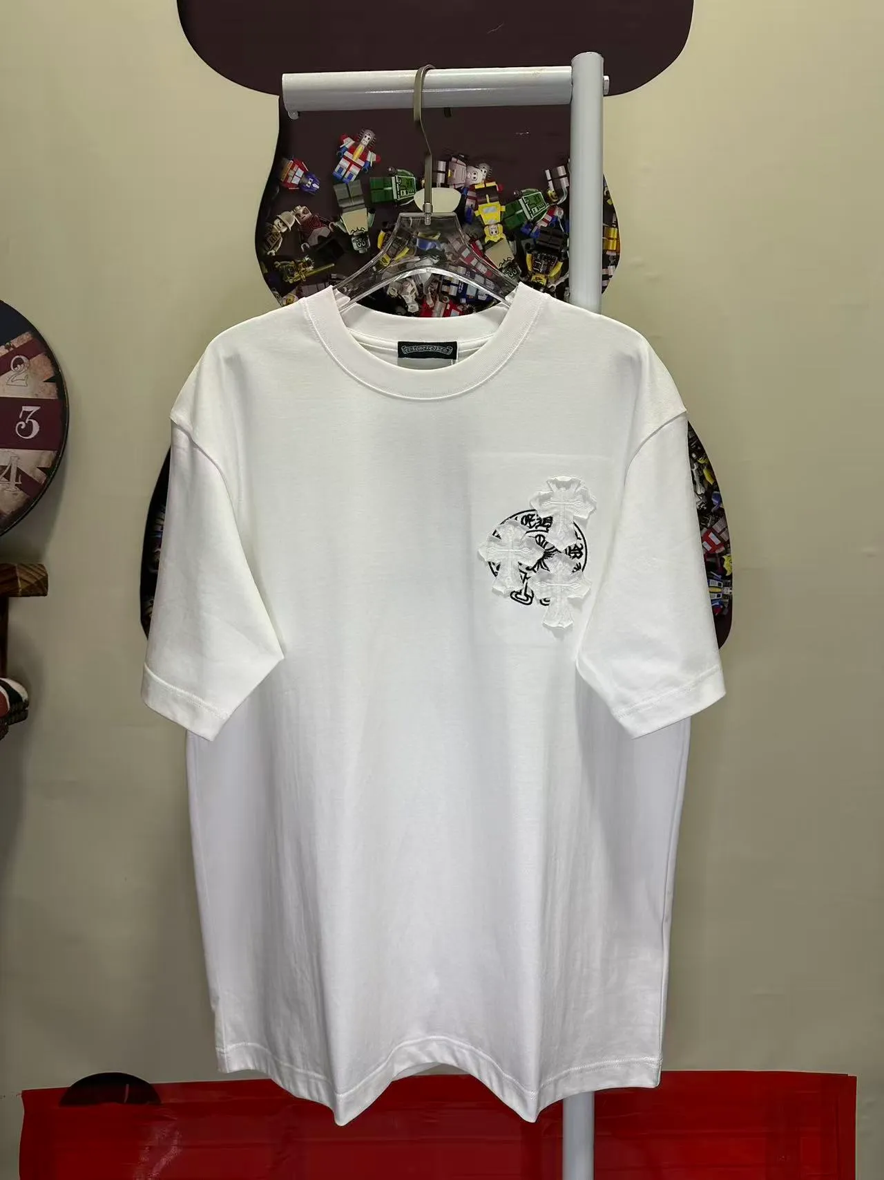 L 26952# Come Hearts ⌚️ ( ） # ， ； 。 ： 🪡 + 🪡 ：Black White SIZE：S-XXL